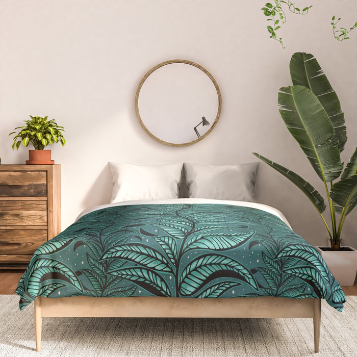 Magic Jungle Vine - green Comforter Gallery Image 3