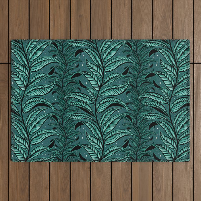 Magic Jungle Vine - green Outdoor Rug Gallery Image 1