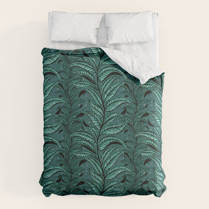 Magic Jungle Vine - green Comforter Gallery Image 6