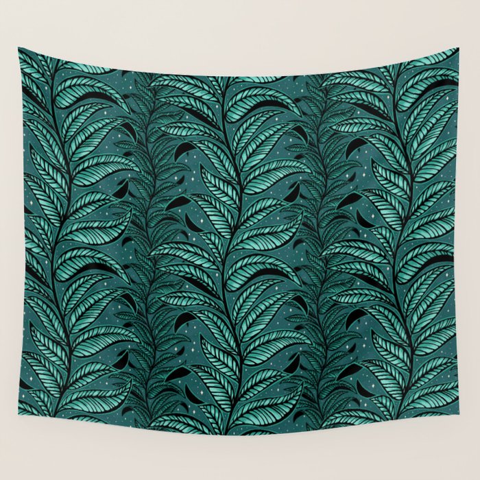 Magic Jungle Vine - green Wall Tapestry Gallery Image 4