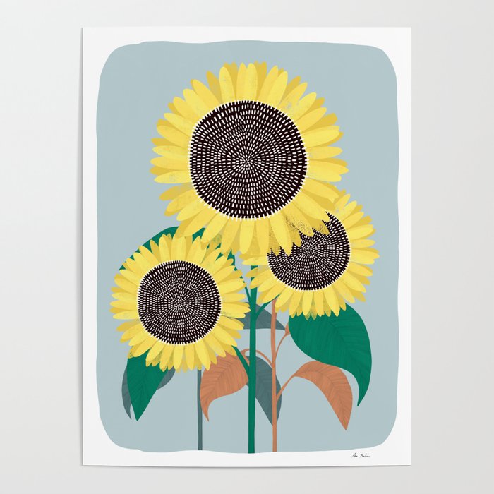 Sunflower and summer Poster Gallery Image 1