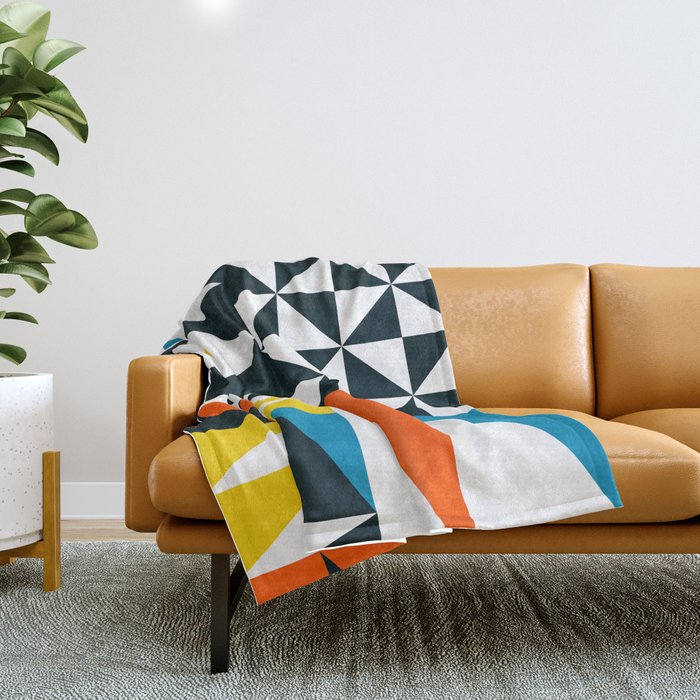 Mid Century 02 Throw Blanket Gallery Image 1
