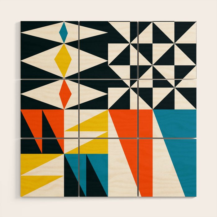 Mid Century 02 Wood Wall Art Gallery Image 1