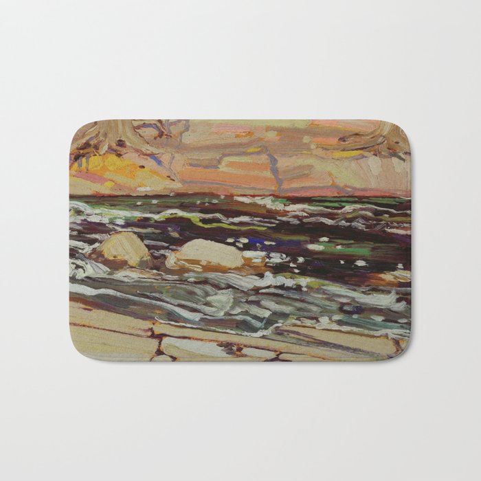 Tom Thomson Dark Waters spring 1916 Canadian Landscape Artist Bath Mat Gallery Image 1