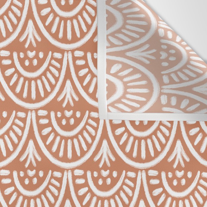 Coastl Palm . Terra Cotta Wall Tapestry Gallery Image 3