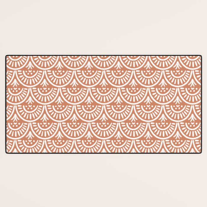 Coastl Palm . Terra Cotta Desk Mat Gallery Image 3