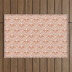 Coastl Palm . Terra Cotta Outdoor Rug Gallery Image 1