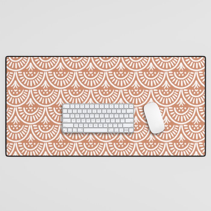 Coastl Palm . Terra Cotta Desk Mat Gallery Image 1