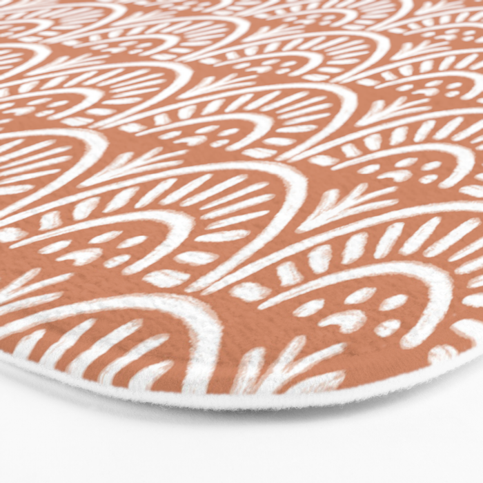 Coastl Palm . Terra Cotta Bath Mat Gallery Image 3
