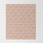 Coastl Palm . Terra Cotta Throw Blanket Gallery Image 2