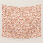 Coastl Palm . Terra Cotta Wall Tapestry Gallery Image 4