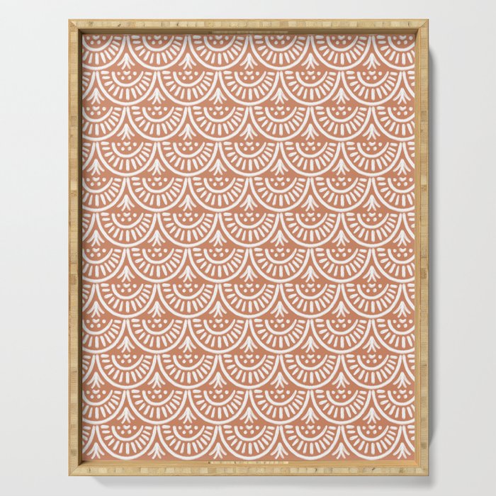 Coastl Palm . Terra Cotta Serving Tray Gallery Image 1