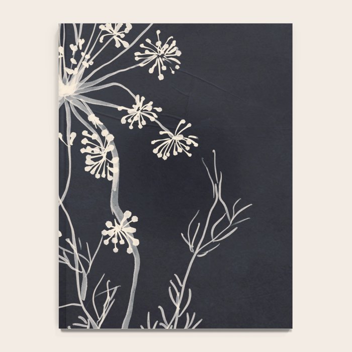 Minimalist Wild Plant 7 Black And White Notebook Gallery Image 4
