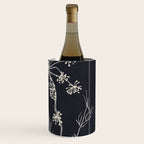 Minimalist Wild Plant 7 Black And White Wine Chiller Gallery Image 3