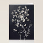 Minimalist Wild Plant 7 Black And White Stationery Card Gallery Image 2