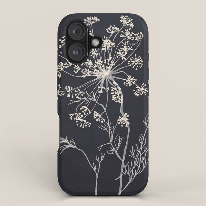 Minimalist Wild Plant 7 Black And White iPhone Case Gallery Image 1