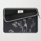 Minimalist Wild Plant 7 Black And White Laptop Sleeve Gallery Image 2