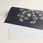 Minimalist Wild Plant 7 Black And White Wrapping Paper Gallery Image 2