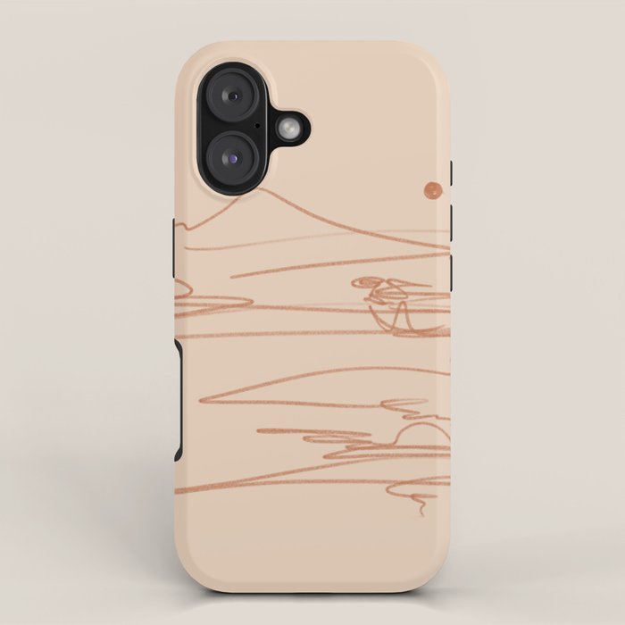 Line Mountain Sunset. iPhone Case Gallery Image 1