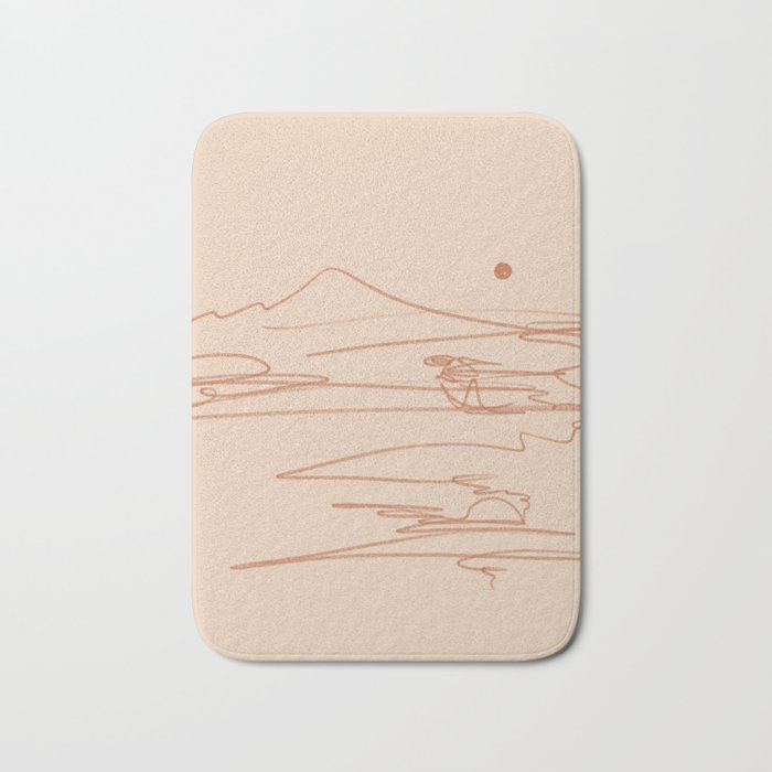 Line Mountain Sunset. Bath Mat Gallery Image 1