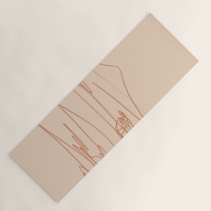 Line Mountain Sunset. Yoga Mat Gallery Image 1