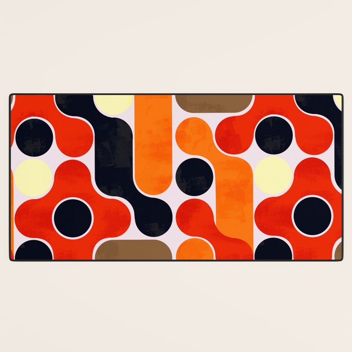 Mid-century geometry no4 Desk Mat Gallery Image 3