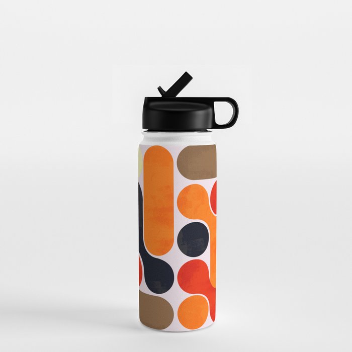 Mid-century geometry no4 Water Bottle Gallery Image 1