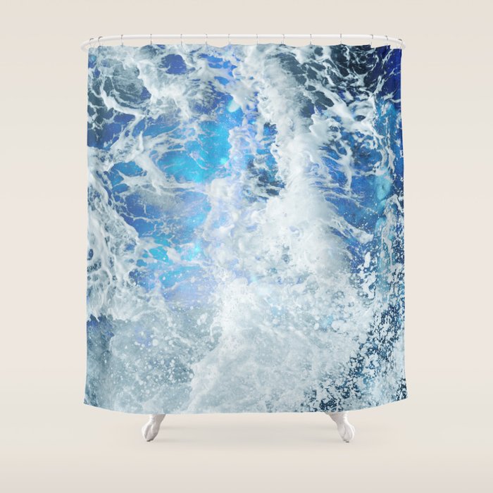 Perfect Sea Waves II Shower Curtain Gallery Image 1