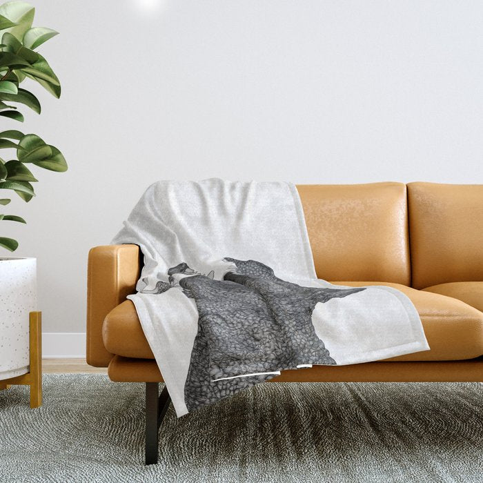 Dino Love Throw Blanket Gallery Image 1