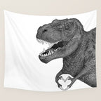 Dino Love Wall Tapestry Gallery Image 4