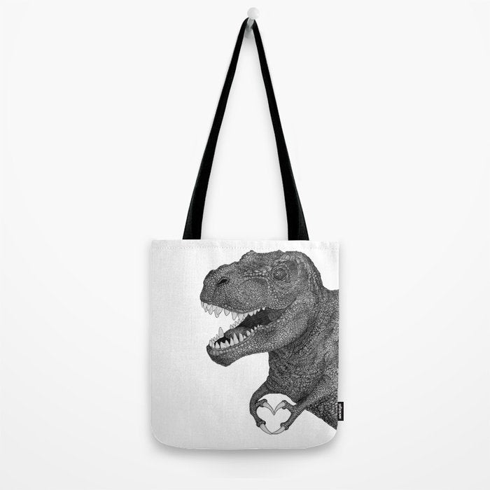 Dino Love Tote Bag Gallery Image 2