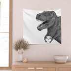 Dino Love Wall Tapestry Gallery Image 2