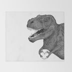 Dino Love Throw Blanket Gallery Image 2