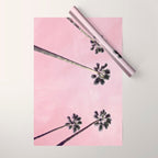Pink Palms Wrapping Paper Gallery Image 1