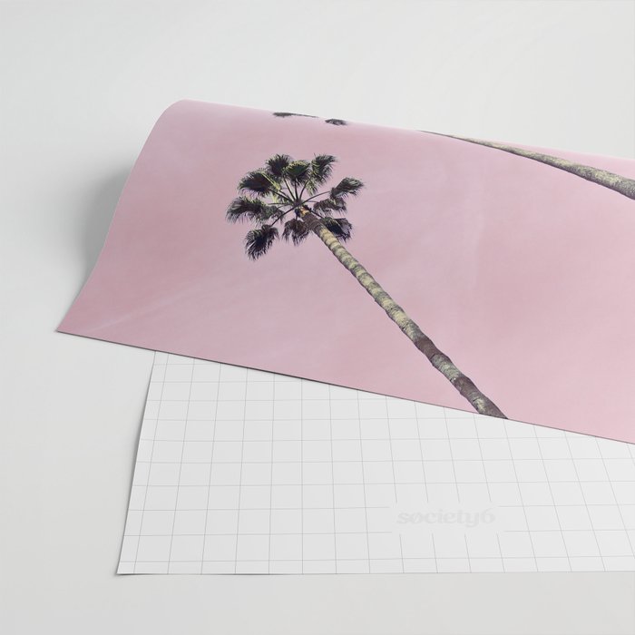 Pink Palms Wrapping Paper Gallery Image 2