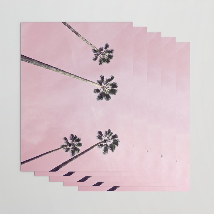 Pink Palms Wrapping Paper Gallery Image 3