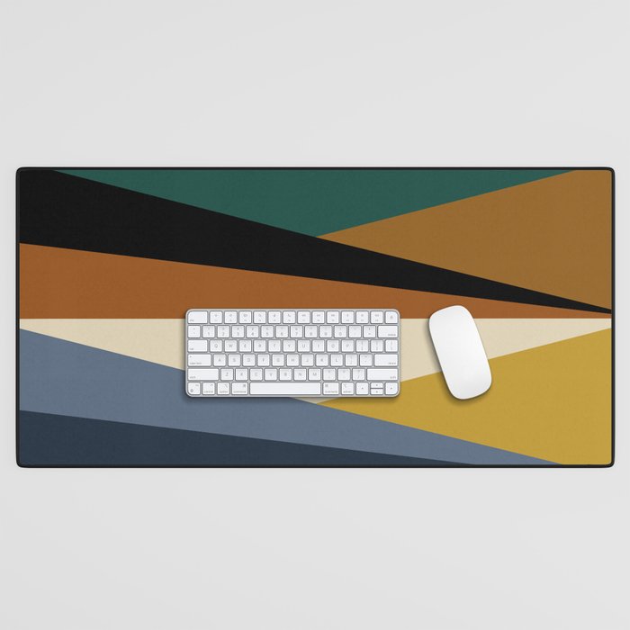Geometric Triangles V Bold Vintage Desk Mat Gallery Image 1
