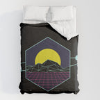 Outrun to the Sun / Spacewave / 80s Retro Comforter Gallery Image 6