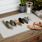 Stacked Stones Zen Minimalist Neutral Design Outdoor Rug Gallery Image 2