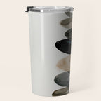 Stacked Stones Zen Minimalist Neutral Design Travel Mug Gallery Image 3