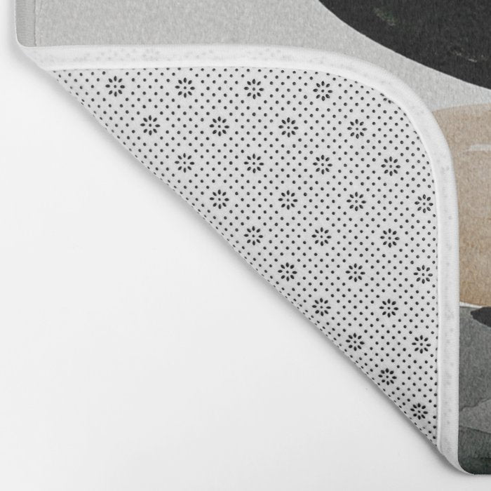 Stacked Stones Zen Minimalist Neutral Design Bath Mat Gallery Image 2