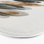 Stacked Stones Zen Minimalist Neutral Design Bath Mat Gallery Image 3