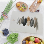 Stacked Stones Zen Minimalist Neutral Design Cutting Board Gallery Image 2