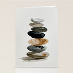 Stacked Stones Zen Minimalist Neutral Design Stationery Card Gallery Image 2