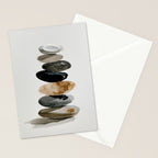 Stacked Stones Zen Minimalist Neutral Design Stationery Card Gallery Image 2