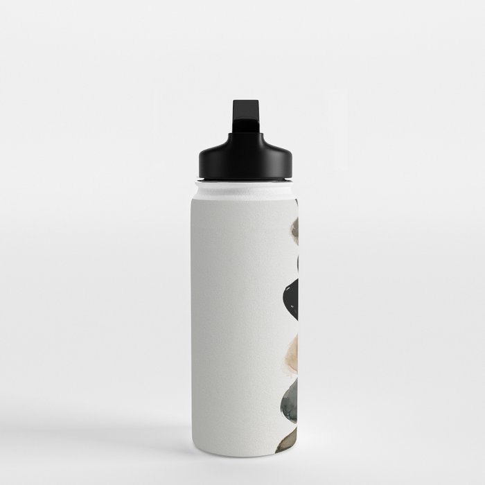 Stacked Stones Zen Minimalist Neutral Design Water Bottle Gallery Image 3
