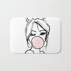 Bubble Gum Wink Bath Mat Gallery Image 1
