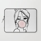 Bubble Gum Wink Laptop Sleeve Gallery Image 1