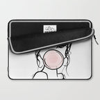 Bubble Gum Wink Laptop Sleeve Gallery Image 2