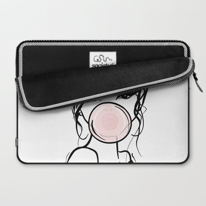 Bubble Gum Wink Laptop Sleeve Gallery Image 2